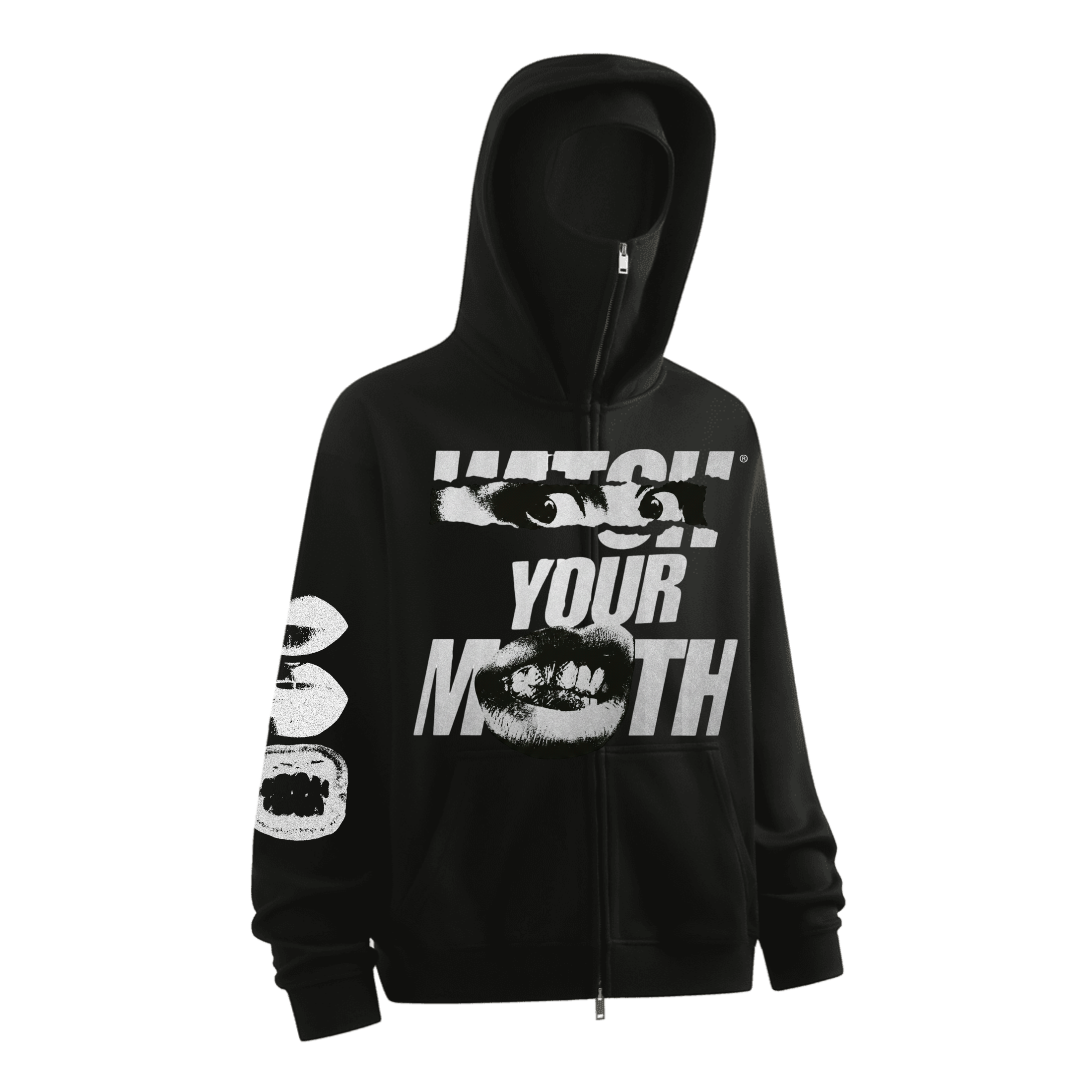 Watch Your Mouth Zip-up Hoodie