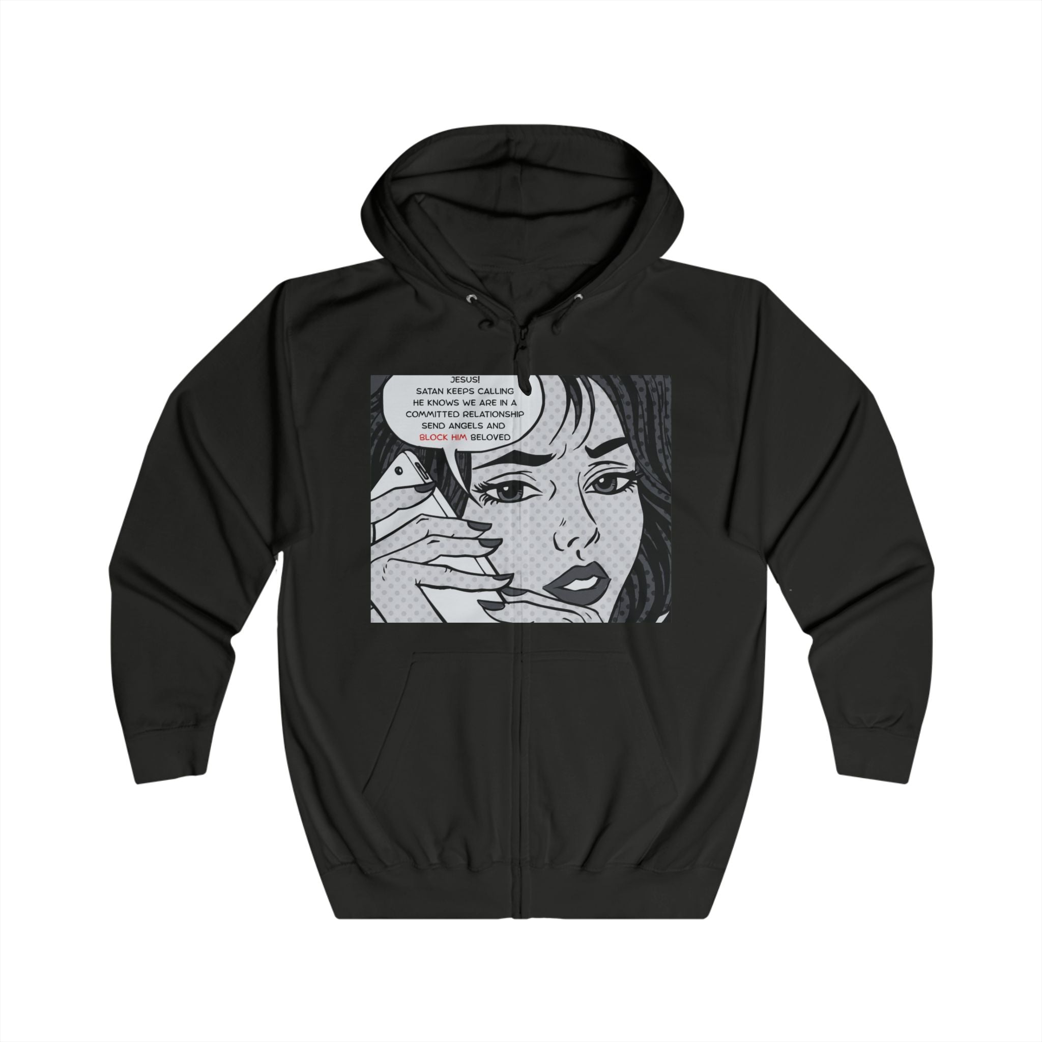 Calling Jesus  Zip Hoodie