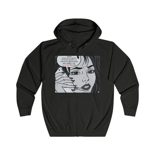Calling Jesus  Zip Hoodie