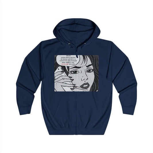 Calling Jesus  Zip Hoodie